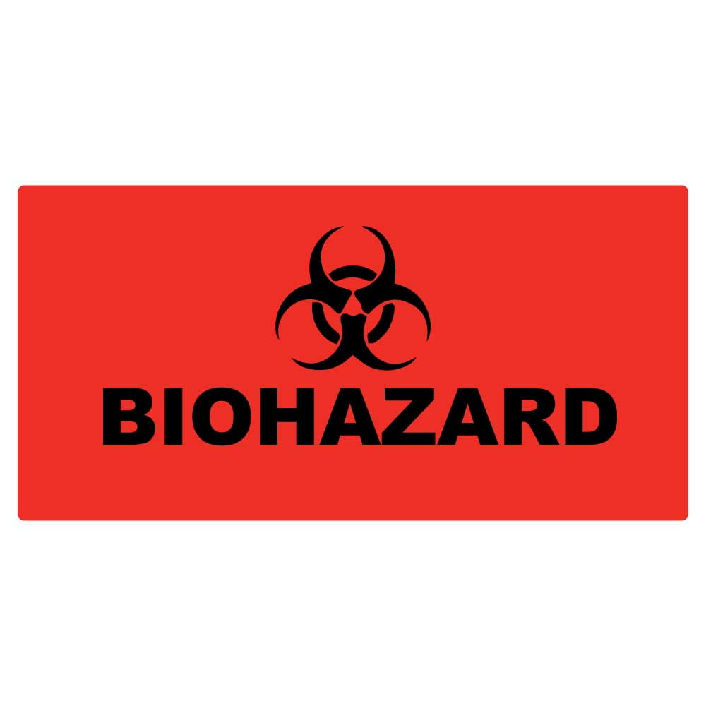 Biohazard Labels for Medical Facilities with Biohazard Symbol