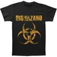 thumbnail image 1 of Biohazard Men's Distressed Logo T-shirt Large Black, 1 of 2