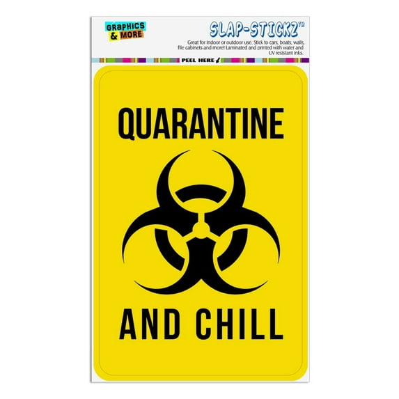 Biohazard Quarantine and Chill Home Business Office Sign