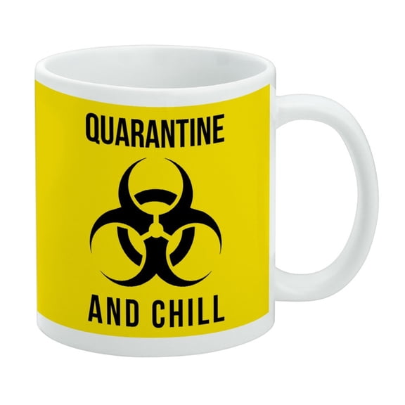 Biohazard Quarantine and Chill White Mug