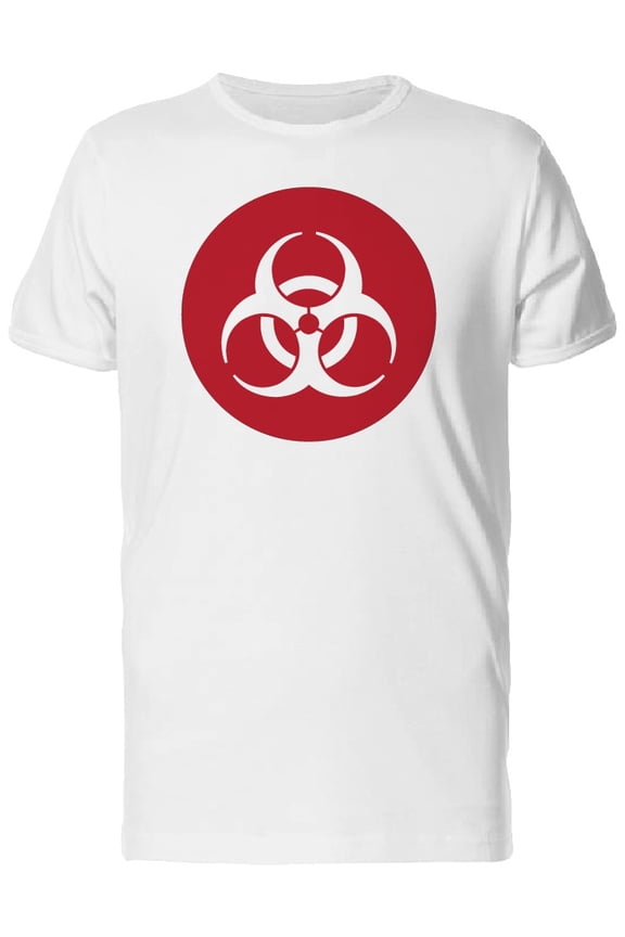 Biohazard Red & White Logo T-Shirt Men -Image by Shutterstock, Male Medium