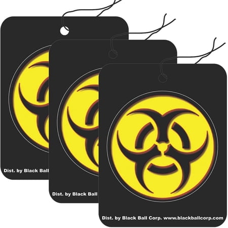Biohazard Road Rage Air Freshener - Vanilla Scent - 3 Pack