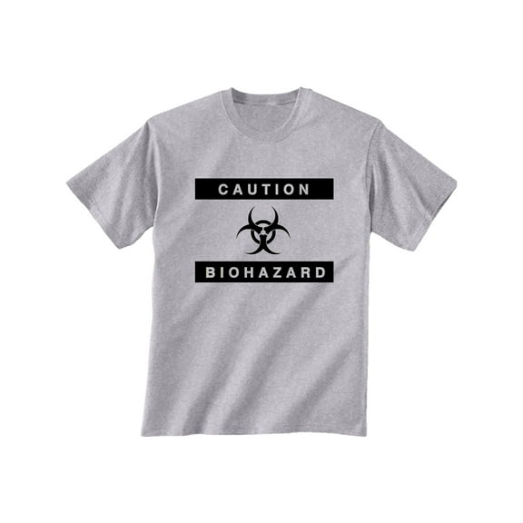 Biohazard Short Sleeve T-Shirt in Sport Grey