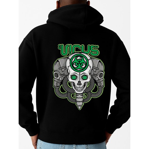 Biohazard Skull graphic hoodies skeleton mens sweater hoodie black Drawstring Comfortable Oversized Hooded Pullover Sweatshirt graphic idk 3d Original Unisex Shirt Graphic Tee tshirts