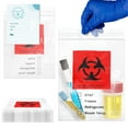 thumbnail image 1 of Biohazard Specimen Bags Waterproof with Zipper 2 Mil Thick 100 Count 8 x 10 Inch, 1 of 8