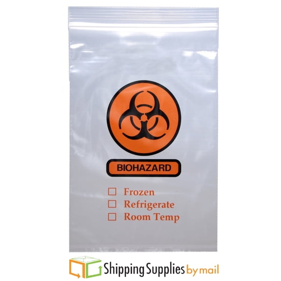 Biohazard Specimen Transport Bags 6" X 9" 2 Mil 3-Wall (1,000 Bags) by SSBM