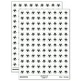 thumbnail image 1 of Biohazard Symbol 200+ Round Stickers - White - Gloss Finish - 0.50" Size, 1 of 3