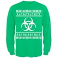 thumbnail image 1 of Biohazard Symbol Green Adult Long Sleeve T-Shirt, 1 of 1