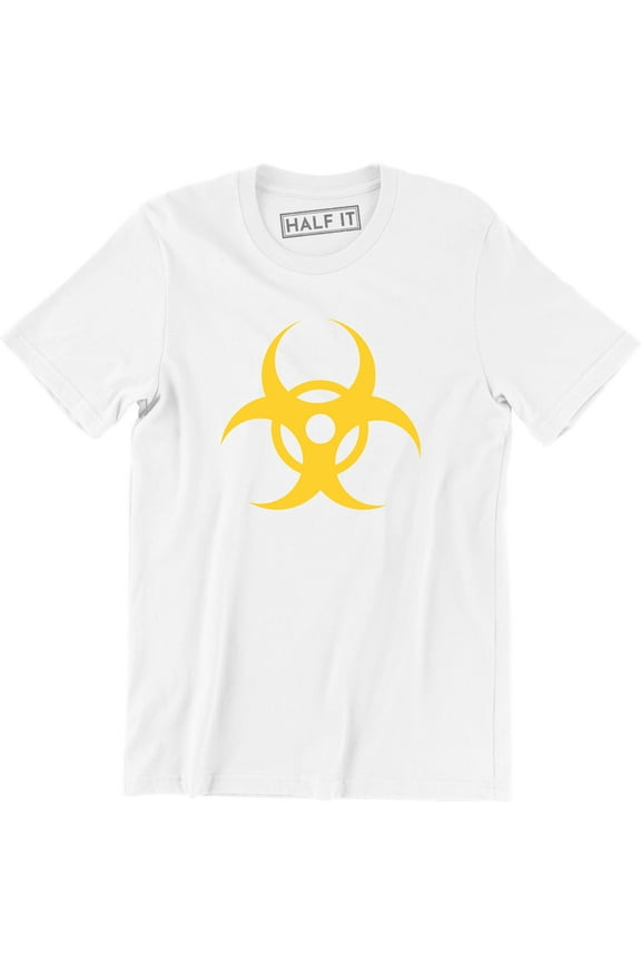 Biohazard Symbol Radioactive Danger Warning Toxic Men's Tee Shirt