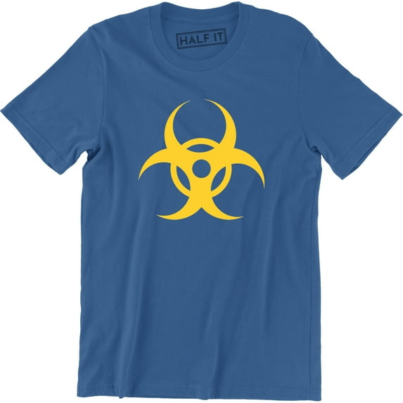 Biohazard Symbol Radioactive Danger Warning Toxic Men's Tee Shirt