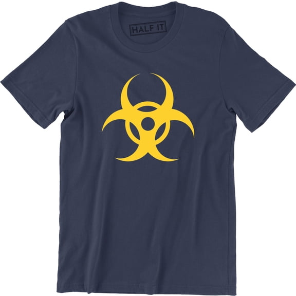 Biohazard Symbol Radioactive Danger Warning Toxic Men's Tee Shirt