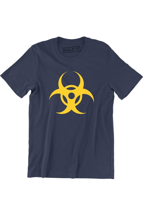Biohazard Symbol Radioactive Danger Warning Toxic Men's Tee Shirt