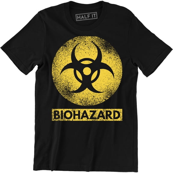 Biohazard Symbol Radioactive Danger Warning Toxic Men's Tee