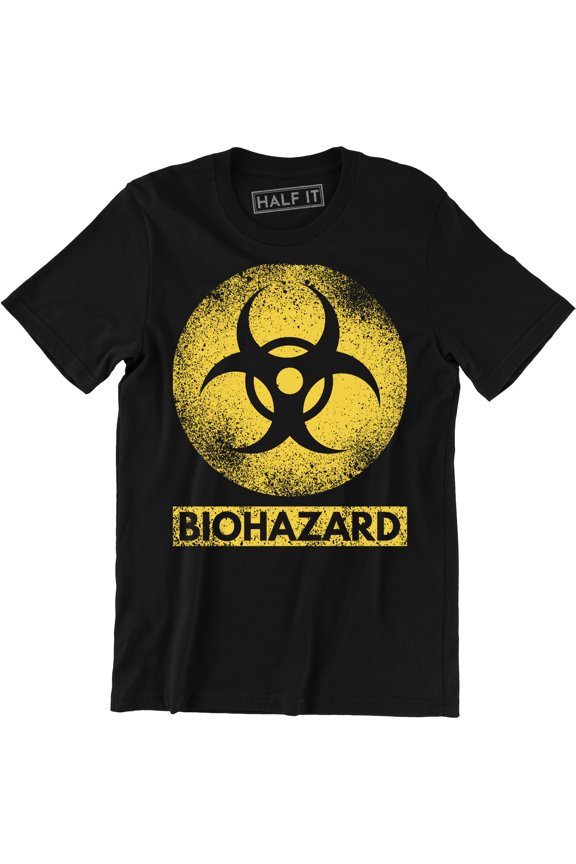 Biohazard Symbol Radioactive Danger Warning Toxic Men's Tee
