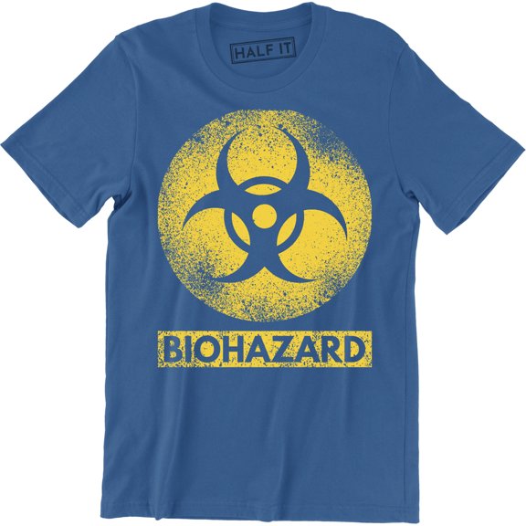 Biohazard Symbol Radioactive Danger Warning Toxic Men's Tee