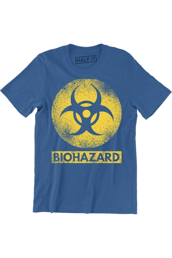 Biohazard Symbol Radioactive Danger Warning Toxic Men's Tee
