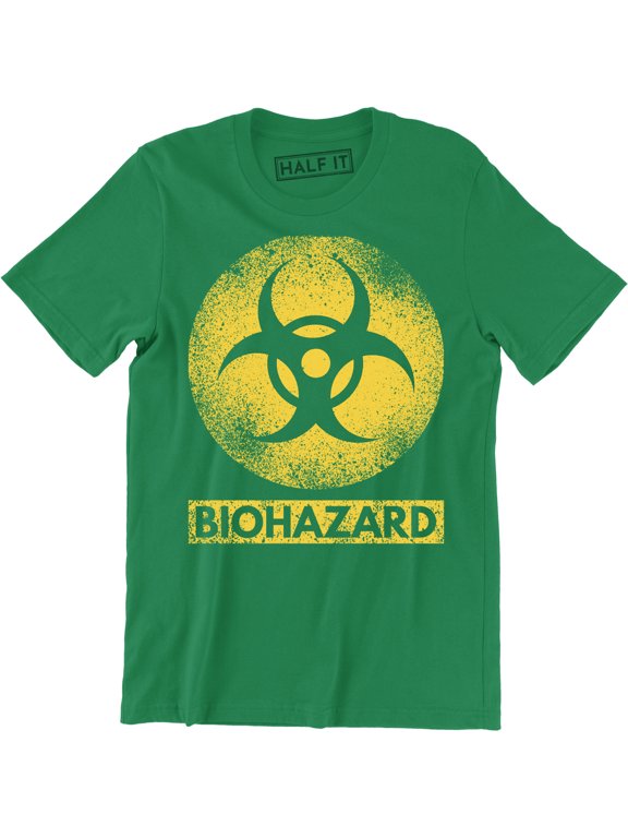 Biohazard Symbol Radioactive Danger Warning Toxic Men's Tee