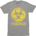 thumbnail image 1 of Biohazard Symbol Radioactive Danger Warning Toxic Men's Tee, 1 of 4