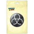 thumbnail image 1 of Biohazard Warning Symbol Distressed White Refrigerator Button Magnet, 1 of 2