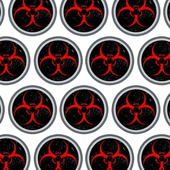 Biohazard Warning Symbol Red Zombies Premium Gift Wrap Wrapping Paper Roll