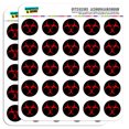 thumbnail image 1 of Biohazard Warning Symbol Zombie Radioactive 1" Scrapbooking Crafting Stickers, 1 of 2