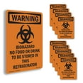 thumbnail image 1 of Biohazard With Symbol OSHA WARNING Rigid Plastic Sign 18 Inch x 12 Inch - 10 Pack, 1 of 8