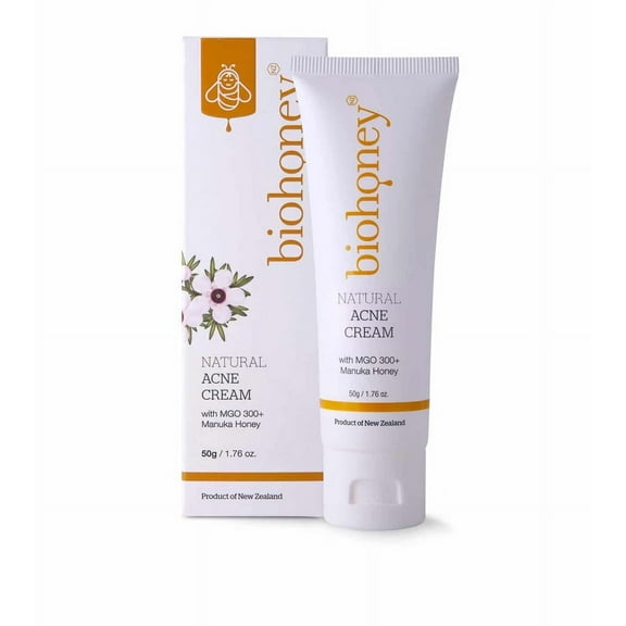 Biohoney Acne Cream with Manuka Honey, Natural, 1.76 Oz