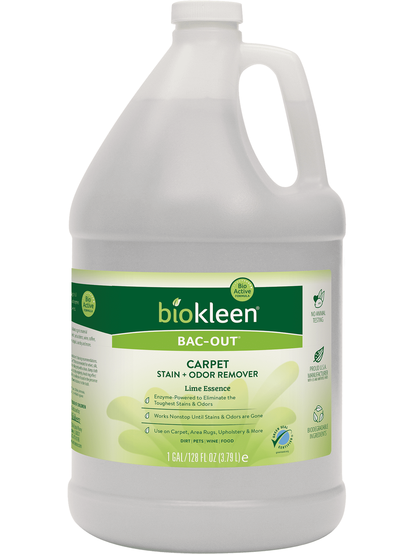 Biokleen BacOut Enzymatic Odor & Stain Remover for Pet Stains, Urine, Laundry, Diapers, Wine