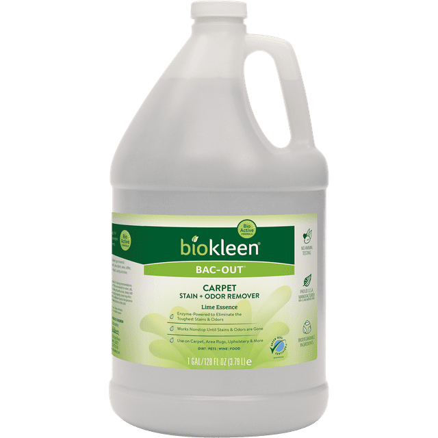 Biokleen BacOut Enzymatic Odor & Stain Remover for Pet Stains, Urine, Laundry, Diapers, Wine