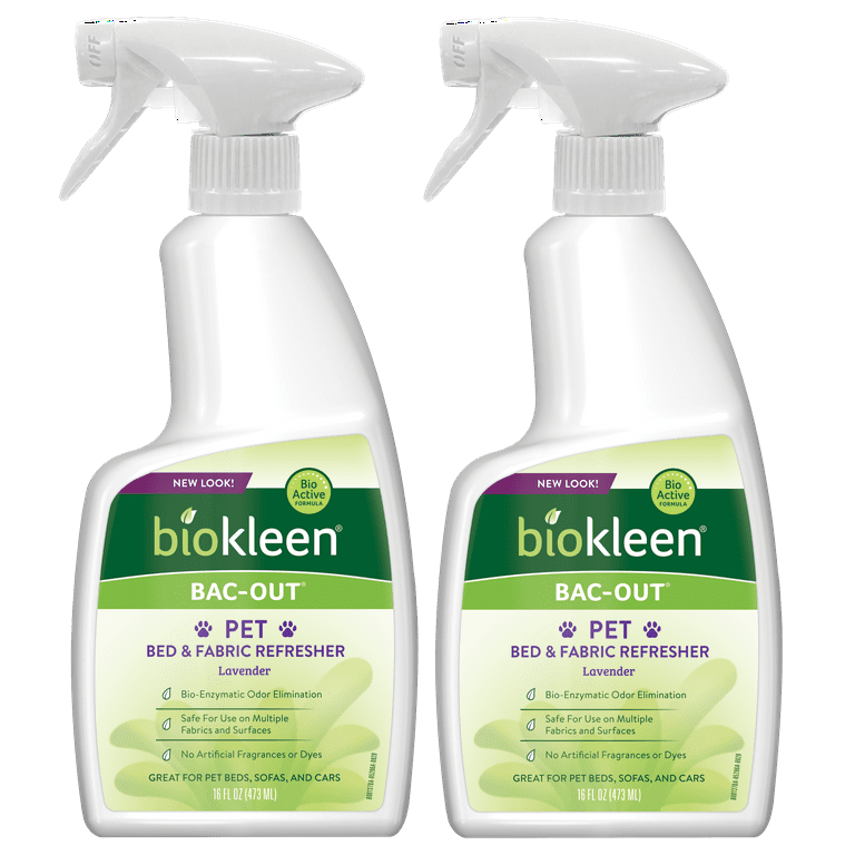 Biokleen Bac-Out Pet Fresh Lavender Fabric Refresher Spray - 16 oz (2 Pack)  