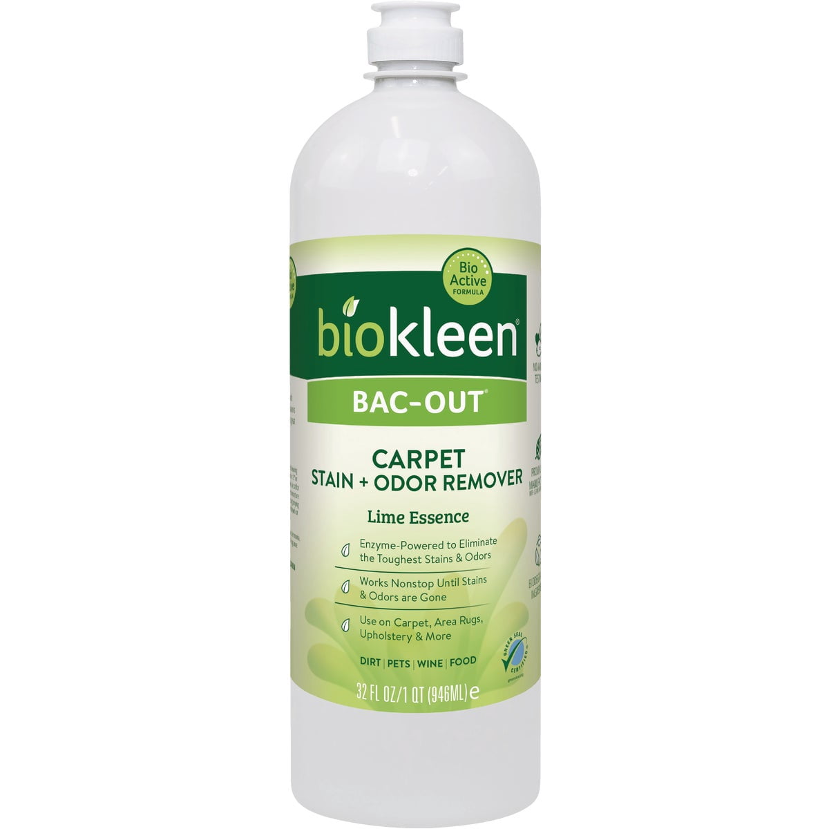 Biokleen Bac-Out Stain+Odor Remover - Pet Stain Remover, Eco-Friendly - 32 Ounces