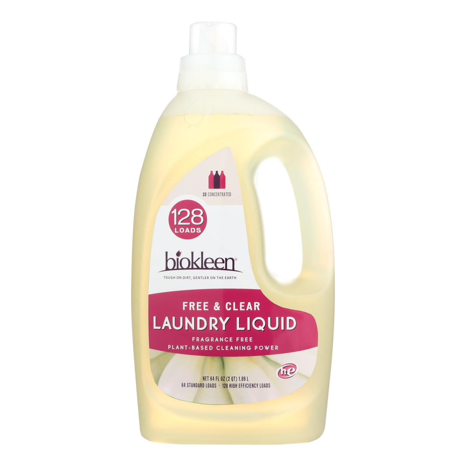 Biokleen, Free & Clear Laundry Liquid, 64oz
