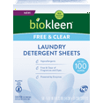 Biokleen Laundry Detergent Sheets Free & Clear From Fragrances and