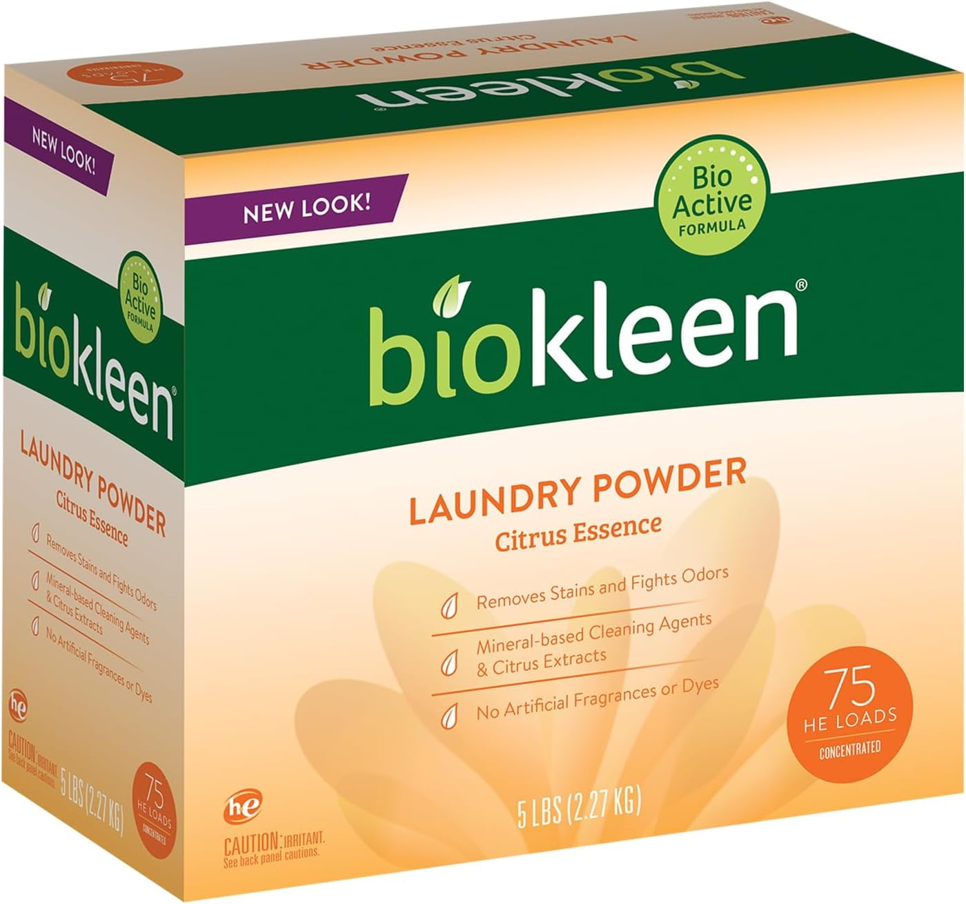 Biokleen Laundry Powder, Citrus Essence, 5 Pounds