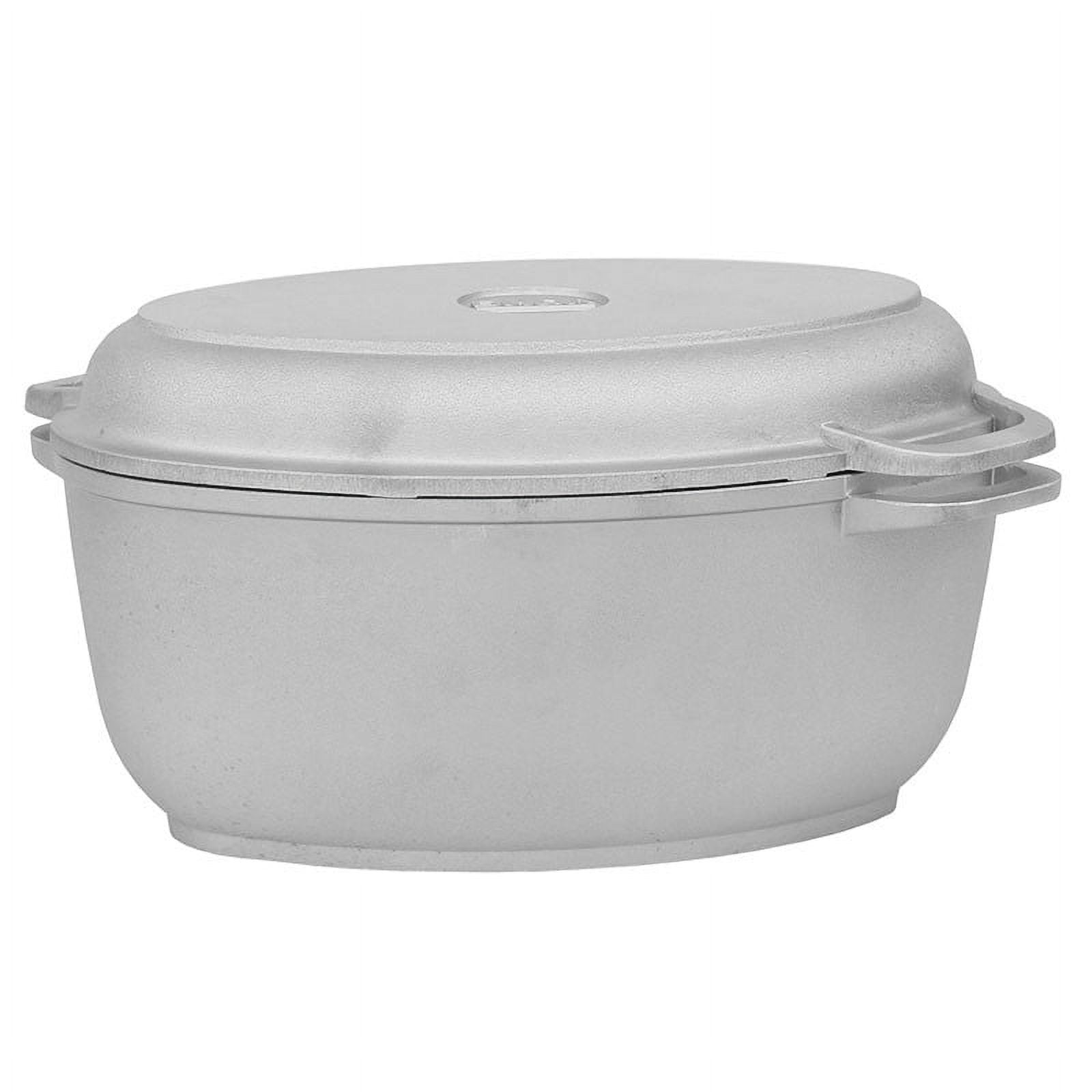 Biol Aluminum Covered Oval Roaster with Lid Roaster High Dome (4.2qt
