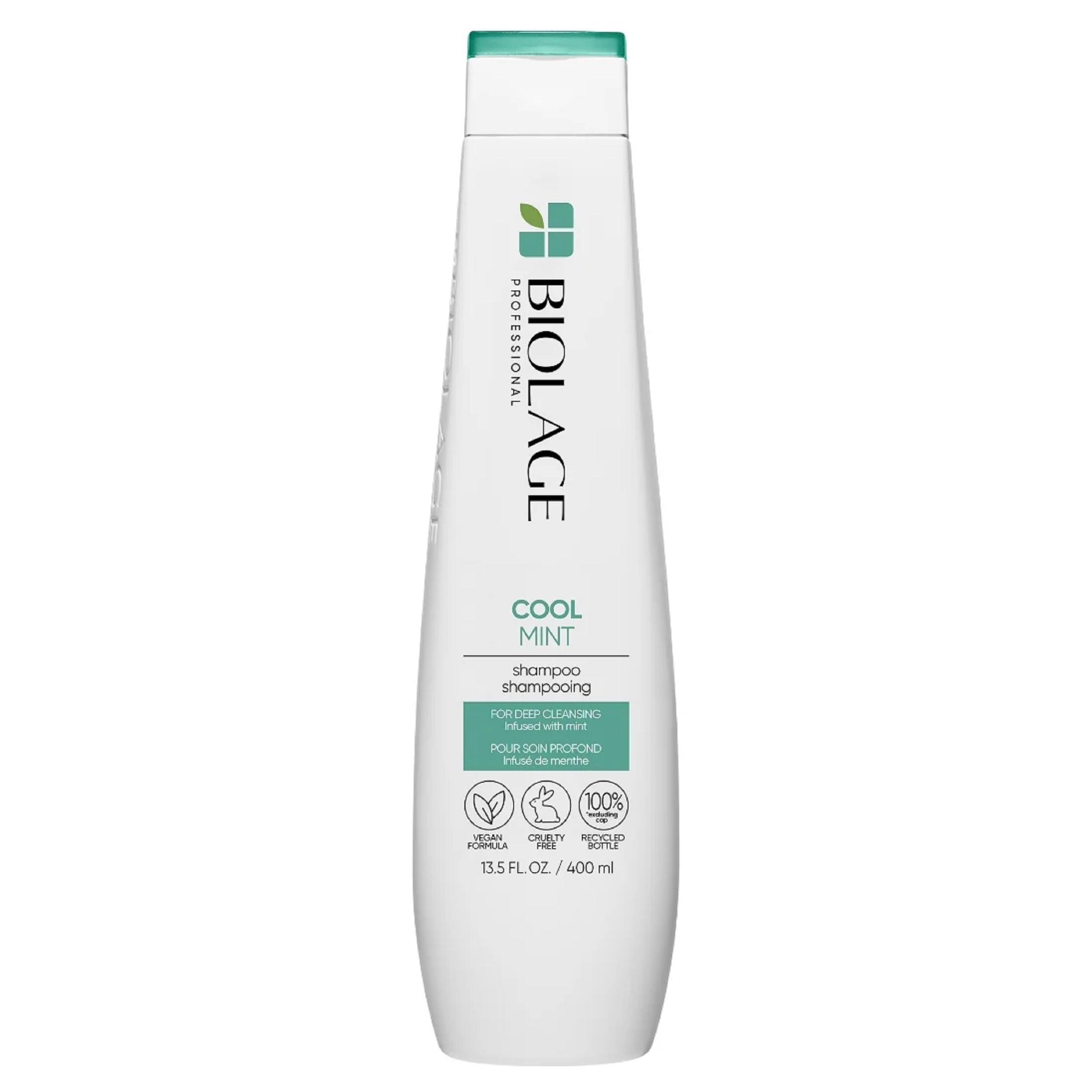 Biolage Cooling Mint Shampoo | Cleanses Excess Oil | For Oily Hair | Cool Sensation | Cruelty Free | Vegan | Salon Shampoo | 13.5 Fl. Oz