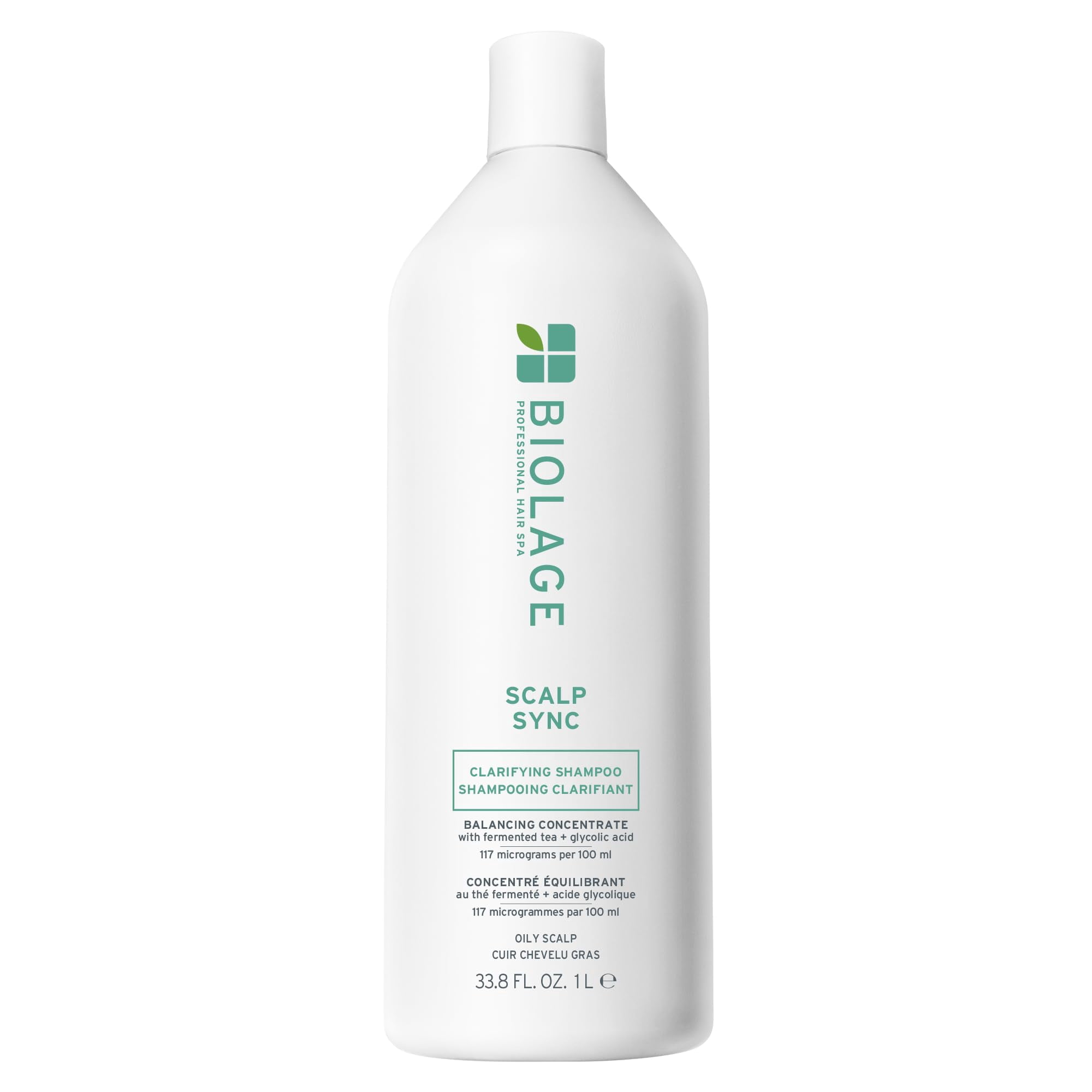 Biolage Scalp Sync Clarifying OLF24 Shampoo - Residue & Buildup Remover, For Oily Scalp, Fermented Tea & Glycolic Acid, Vegan & Paraben-Free