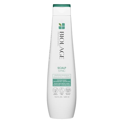 Biolage Scalp Sync Clarifying Shampoo | Removes Residue, Buildup & Excess Oil | Paraben & Silicone Free | For Oily Hair & Scalp | Vegan | Clarifying Salon Shampoo