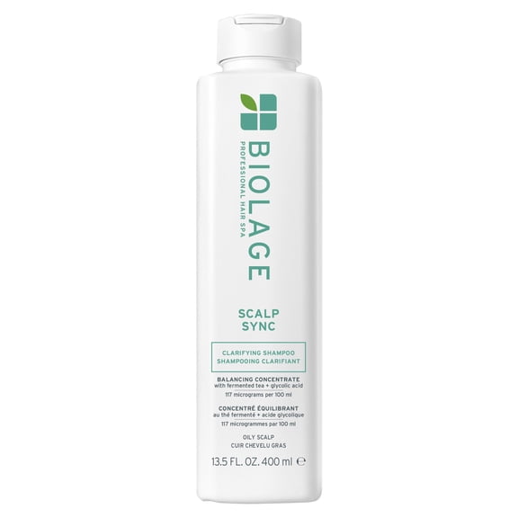 Biolage Scalp Sync Clarifying TMA2Shampoo - Residue & Buildup Remover, For Oily Scalp, Fermented Tea & Glycolic Acid, Vegan & Paraben-Free, 13.5 Fl Oz, Packaging may vary