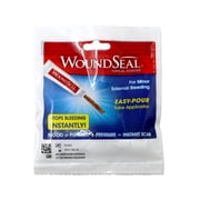 WoundSeal Topical Powder for Minor External Bleeding, Stops Bleeding Instantly, Easy-Pour Tube Applicator, 4 Count