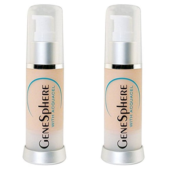 Biologic Solutions - Genesphere Acquacell Anti-Aging Moisture Wrinkle-Reduce- 1fl.oz. 2 Set Silver