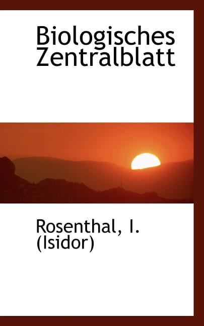 Biologisches Zentralblatt (Paperback)