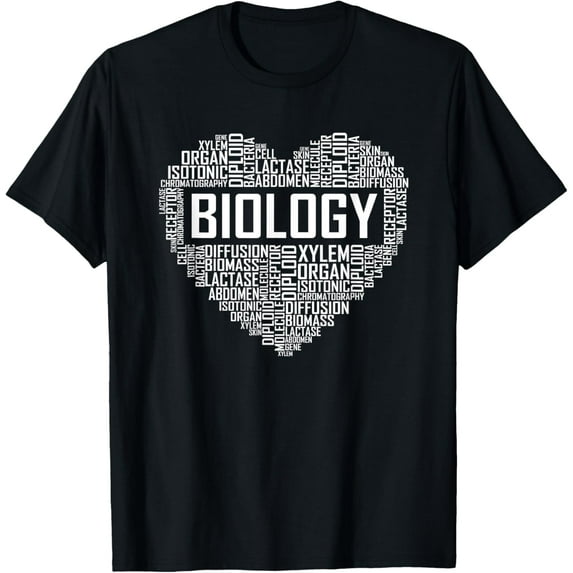 Biology Heart Lover Gift Proud Biologist Teacher Gifts T-Shirt