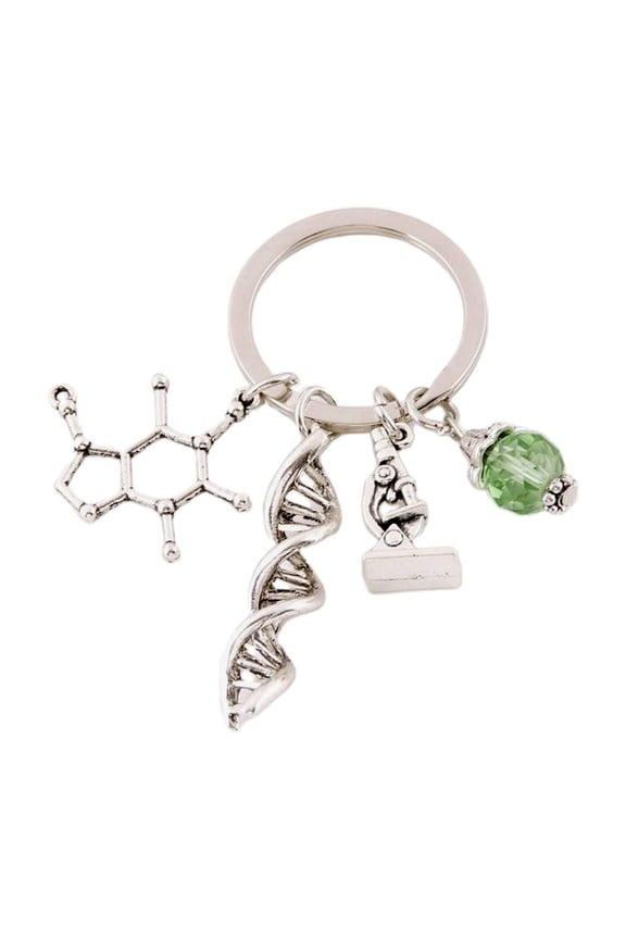 Biology Jewelry Key Chains Microscope Keyrings Exquisite Craftsmanship Molecule Keyring Accessory for School