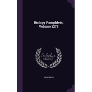 Biology Pamphlets, Volume 1278 Hardcover