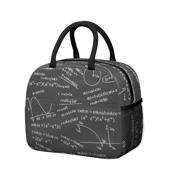 Biology Print Insulated Lunch Tote Reusable Thermal Cooler Bag for Science Enthusiasts School Lunch and Outdoor Use