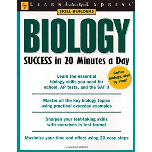 Pre-Owned Biology Success in 20 Minutes a Day (Paperback) 1576854833 9781576854839