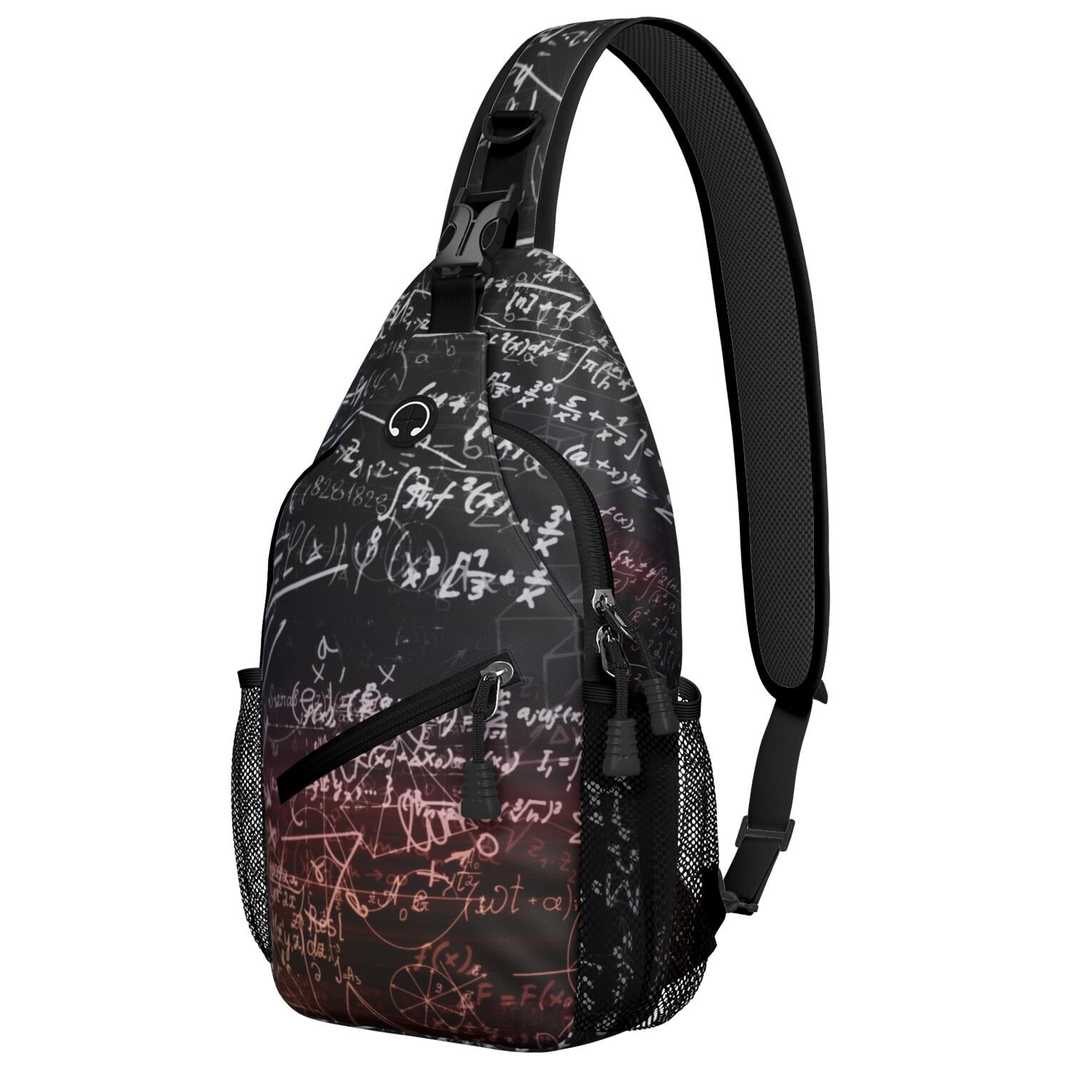 Biology Themed Chest Bag Travel-Ready Sling Backpack with Organized Pockets Durable & Comfortable for Hiking, Climbing & Casual Urban Wear