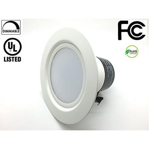 Bioluz LED 12Watt 4-inch ENERGY STAR UL-listed Dimmable Retrofit LED Recessed Lighting Fixture - 2700K LED Ceiling Light - 850 LM Recessed Downlight (B409WW)