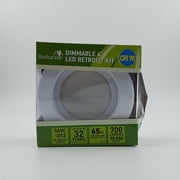 Bioluz LED 4-inch 10 Watt 90 CRI Dimmable LED Retrofit Recessed Lighting Fixture - 3000K LED Ceiling Light 650 Lumens Recessed Downlight UL-listed non-beveled B409W-3K650-90